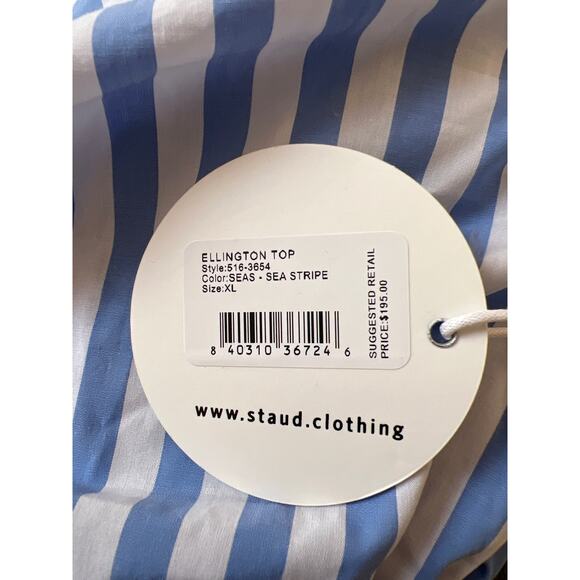 TUCKERNUCK STAUD Sea Stripe Ellington Top NWT XL - Picture 4 of 5